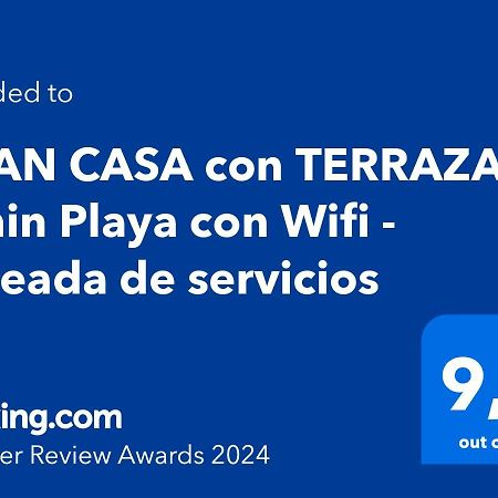 Gran Casa Con Terraza A 3 Min Playa Con Wifi - Rodeada De Servicios Roquetas de Mar Bagian luar foto