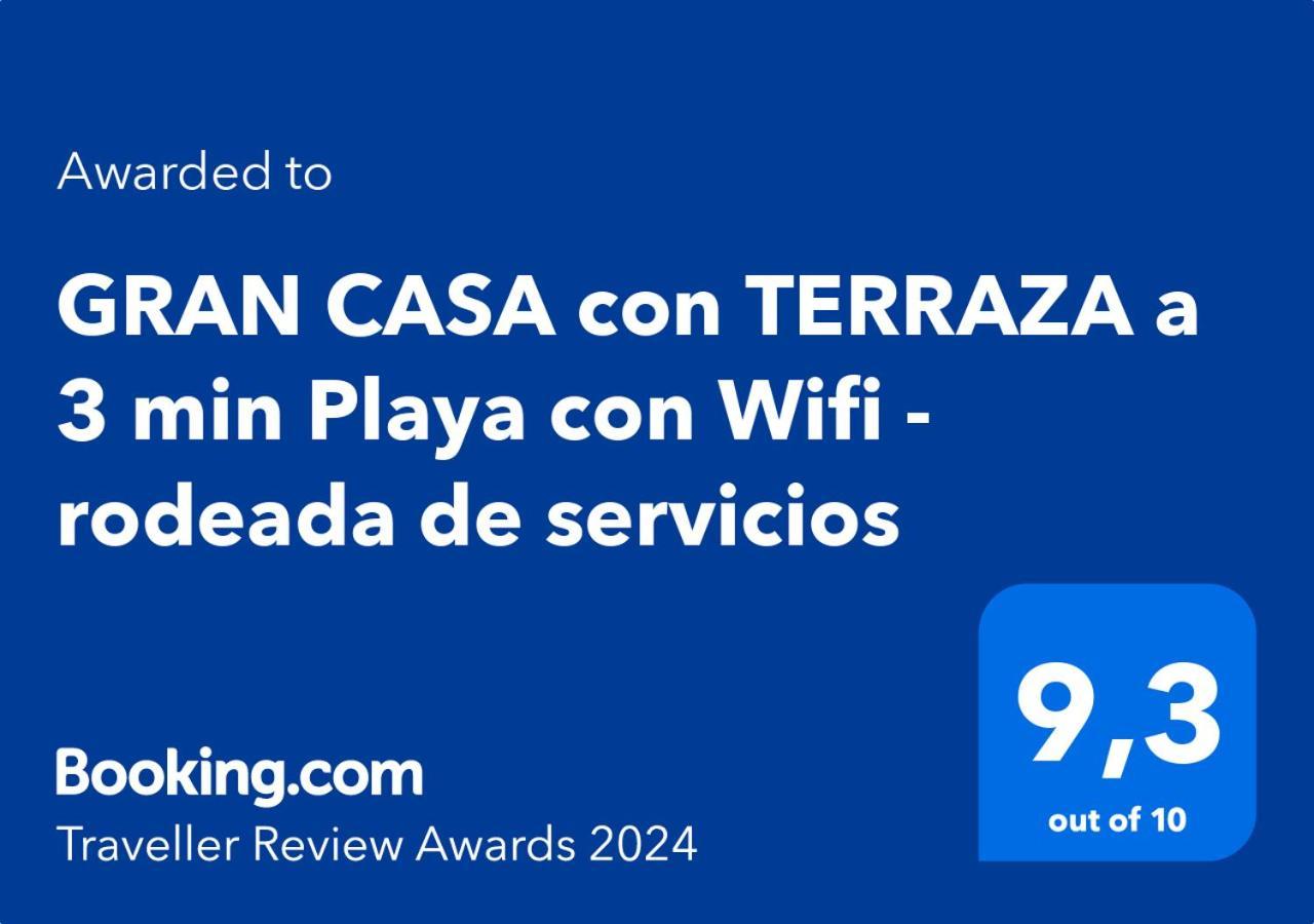 Gran Casa Con Terraza A 3 Min Playa Con Wifi - Rodeada De Servicios Roquetas de Mar Bagian luar foto